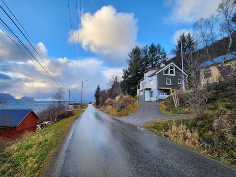 Senja, on the outside. Skaland