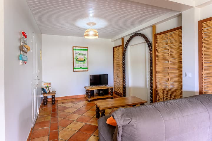 T3 De Charme Vue Mer Avec Piscine Privée Chauffée - Les Anses d'Arlet
