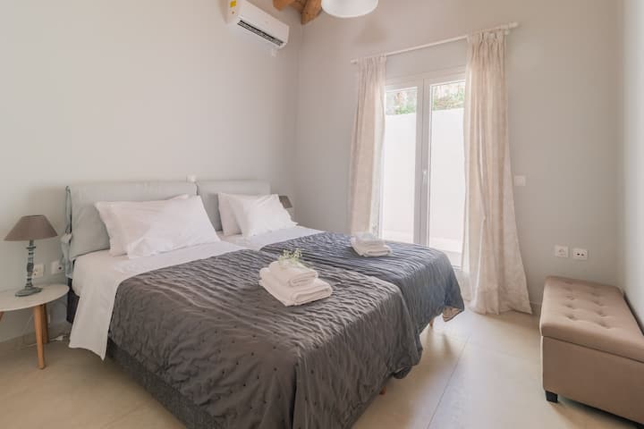 second bedroom with terrace.