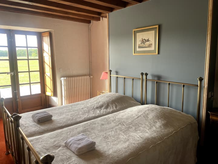 habitación del Daguet, 2 camas individuales, Planta baja de la casa
Cuarto de baño después, sin inodoro