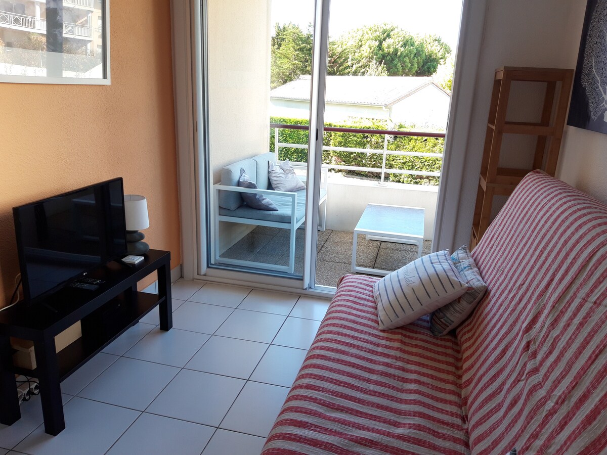 Successful Airbnb property: La Baule, studio 27 m², close to beach and amenities in Pornichet