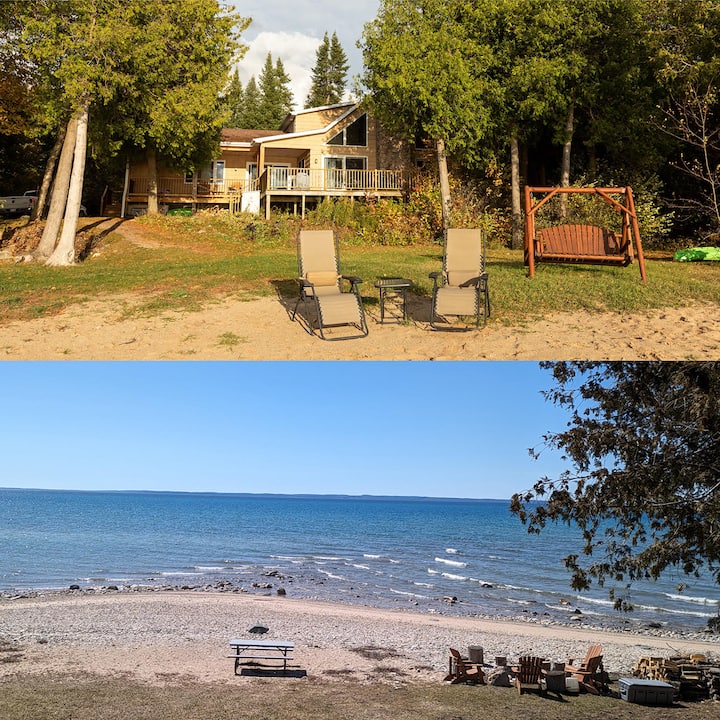 Fall Open Lake House Pet Wifi Fireplace Beach