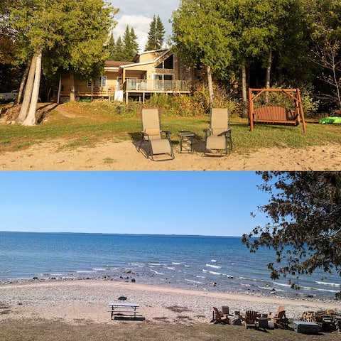 Open Winter Lake House Pet Wifi AC Fireplace Beach