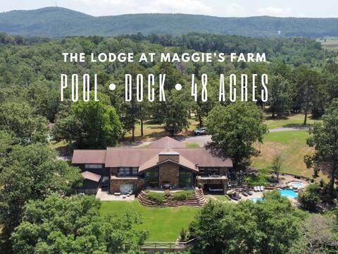Lake Hamilton,Private 48 Acres,Pool,Sleeps23 or 39