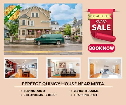 383 - 3BR Quincy | Chic House near Adams Park