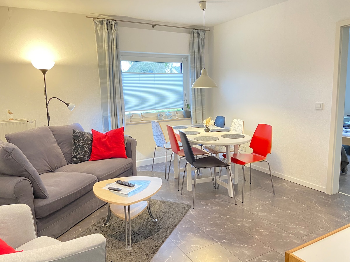 带舒适沙发的客厅/餐厅