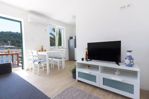 Popular Airbnb listing: D&Co Modern 4-star Seafront Apartment w/Starlink in Žirje