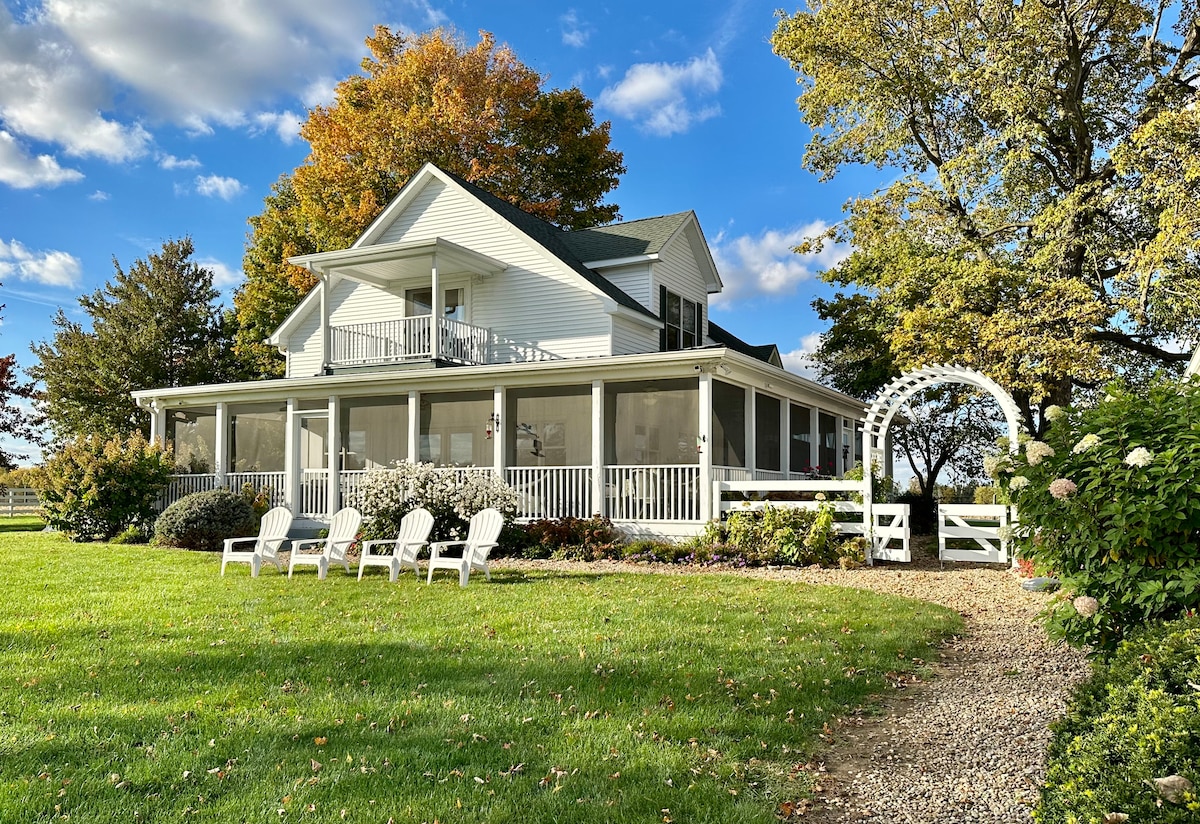 池のある本格的な田舎のファームハウス/グリーンキャッスル - 借り