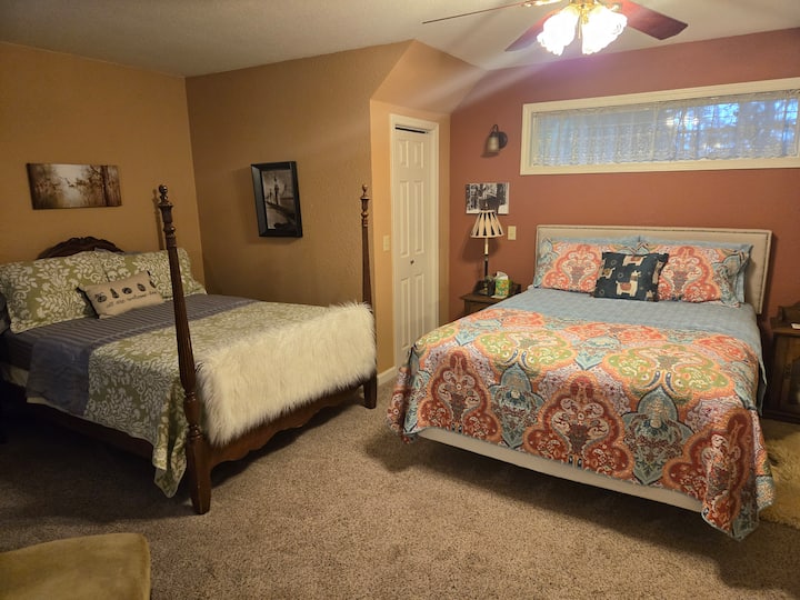The bedroom area, have portable room divider upon request.