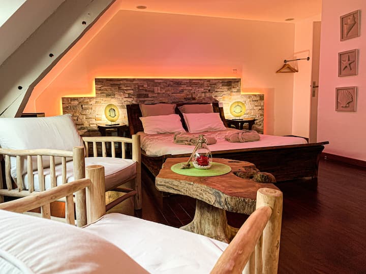 Suit'baliwood Avec Jacuzzi 10min Du Mont St Michel - Mont Saint-Michel