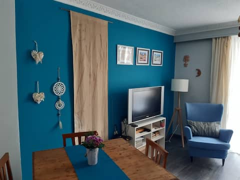 Maisonette with a yard next to the harbor.