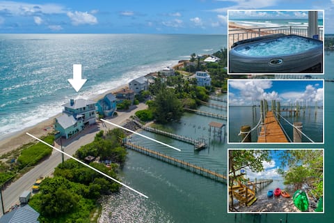 Eden Beach Retreat:7BR/7BA w/Dock, hot tub, & more