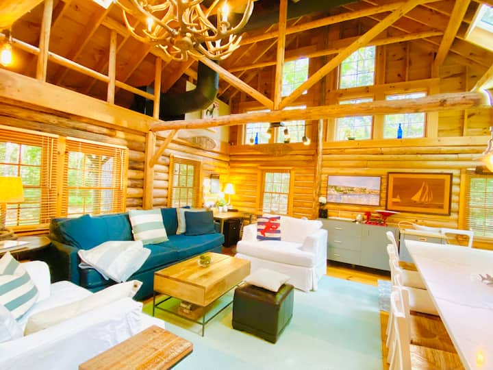 Antique & Totally Upgraded Log Cabin. Ev Charger - Boothbay Harbor, ME