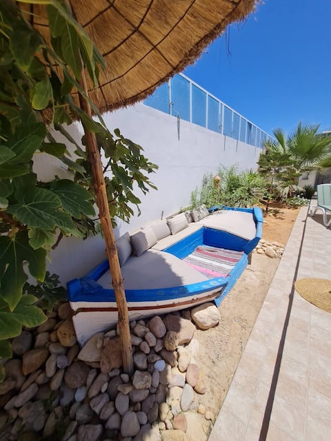 Typical house (houche) with pool