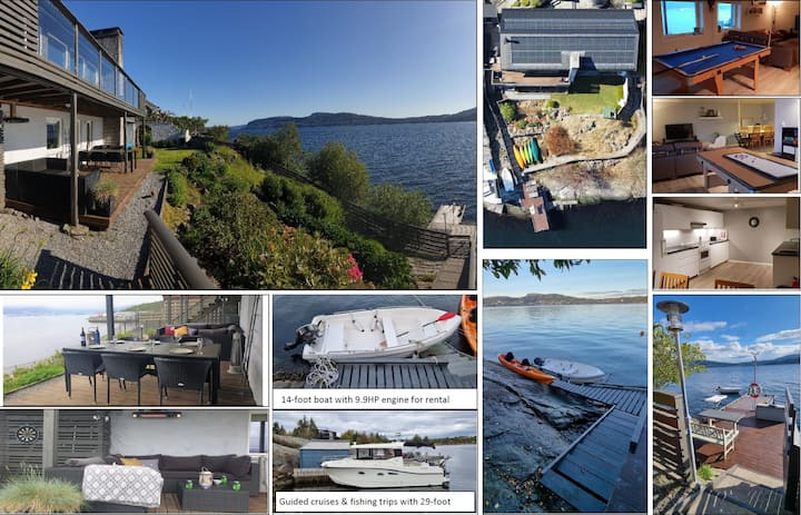 Seafront Retreat - Pier, Boatrental & Fishing Camp - Bergen
