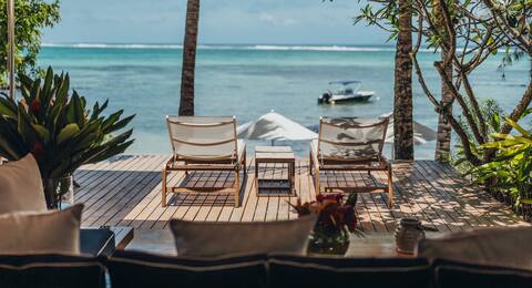 Large villa on the beach