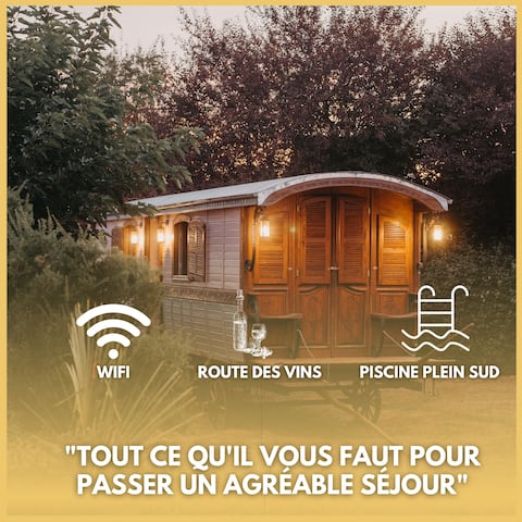 Roulotte -Parking-Access Pool-Proche Bergerac