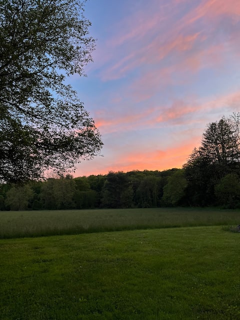 Historic Country Getaway with Field & Garden Views