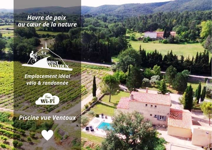Gîte Provençal "Le Blanc Des Vignes" Avec Piscine - Vaucluse