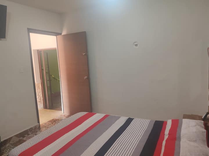 Bedroom 3. Double bed, hammocks, TV, A/C, portable toilet