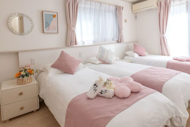 1/池袋黄金地段 堂吉柯德购物天堂｜步行5分钟到站｜独栋三层一户建｜3卧室适合家庭/团体入住