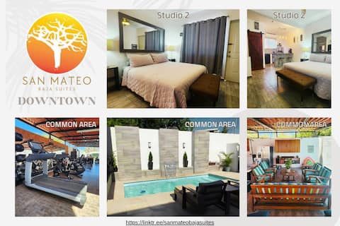 Studio#2.Heart of downtown.Pool,GYM,AC,wifi.