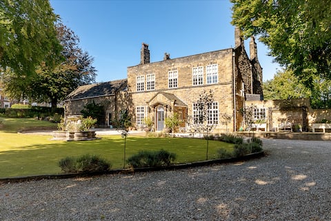 Luxury manor house with hot tub