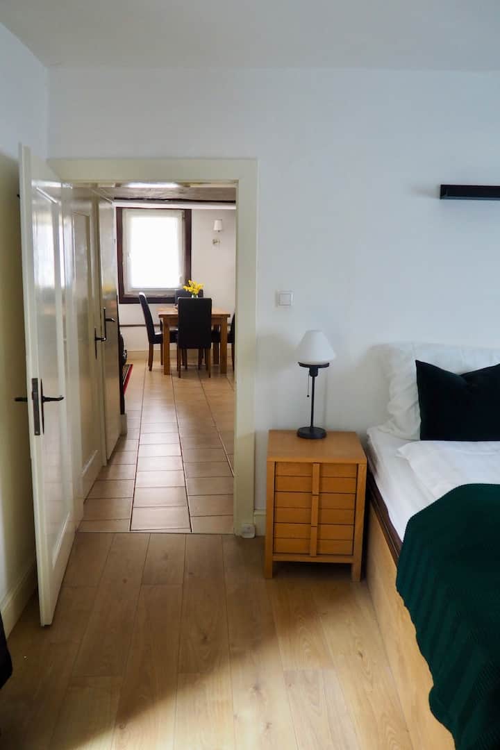 View from Bedroom to Living Area.