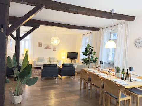 Popular Airbnb listing: Luxury Old Town Suite | XXL Terrace I Riverview in Heidelberg