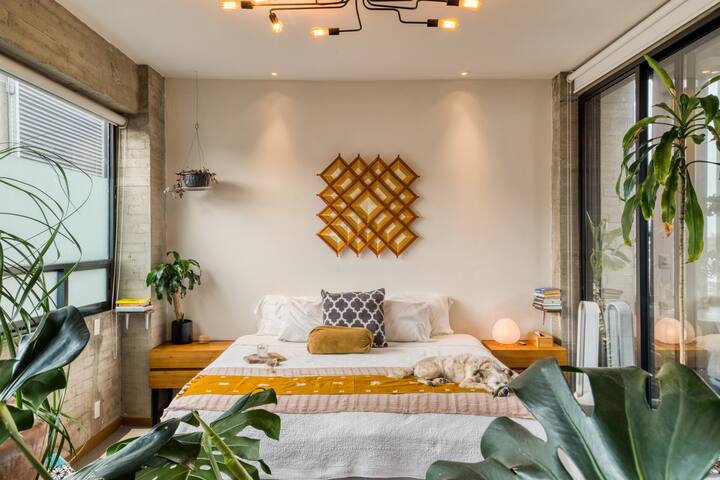 Amplio depa con hermosa terraza para 6 en la Roma gallery image 2