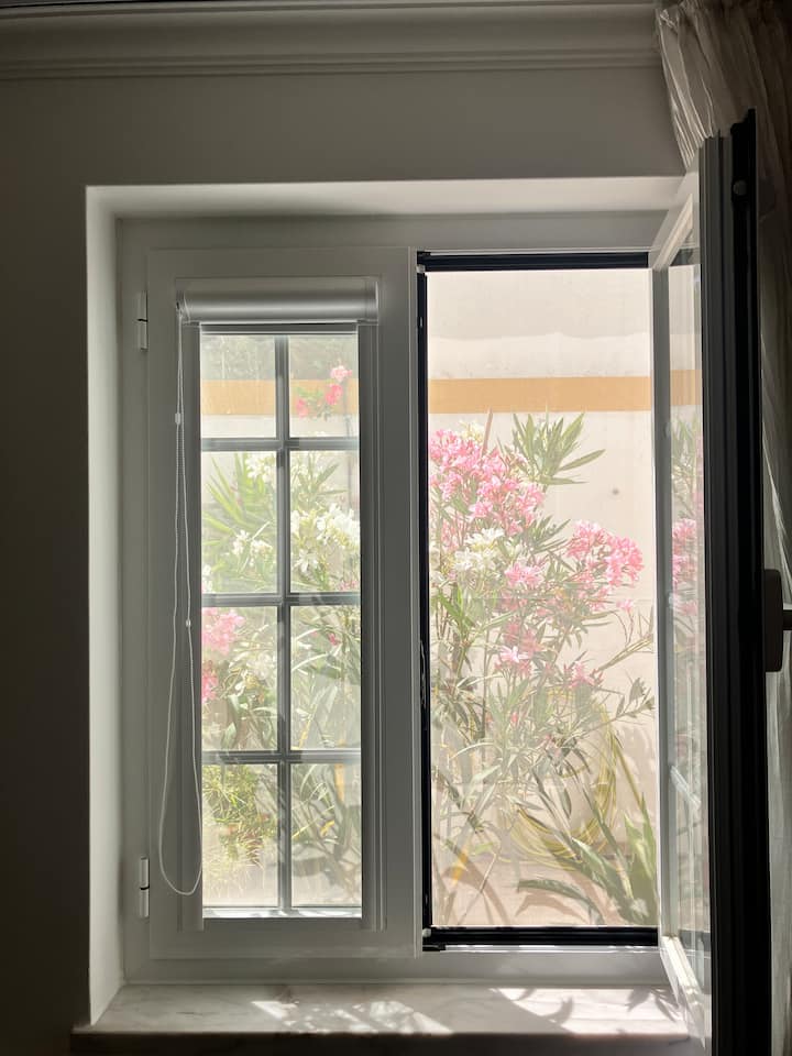 Fenêtre donnant sur la cour