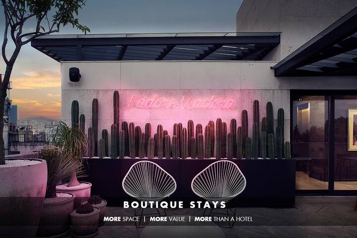 Condesa Terrace Apt Live/Work 2BR/2BA 3pax