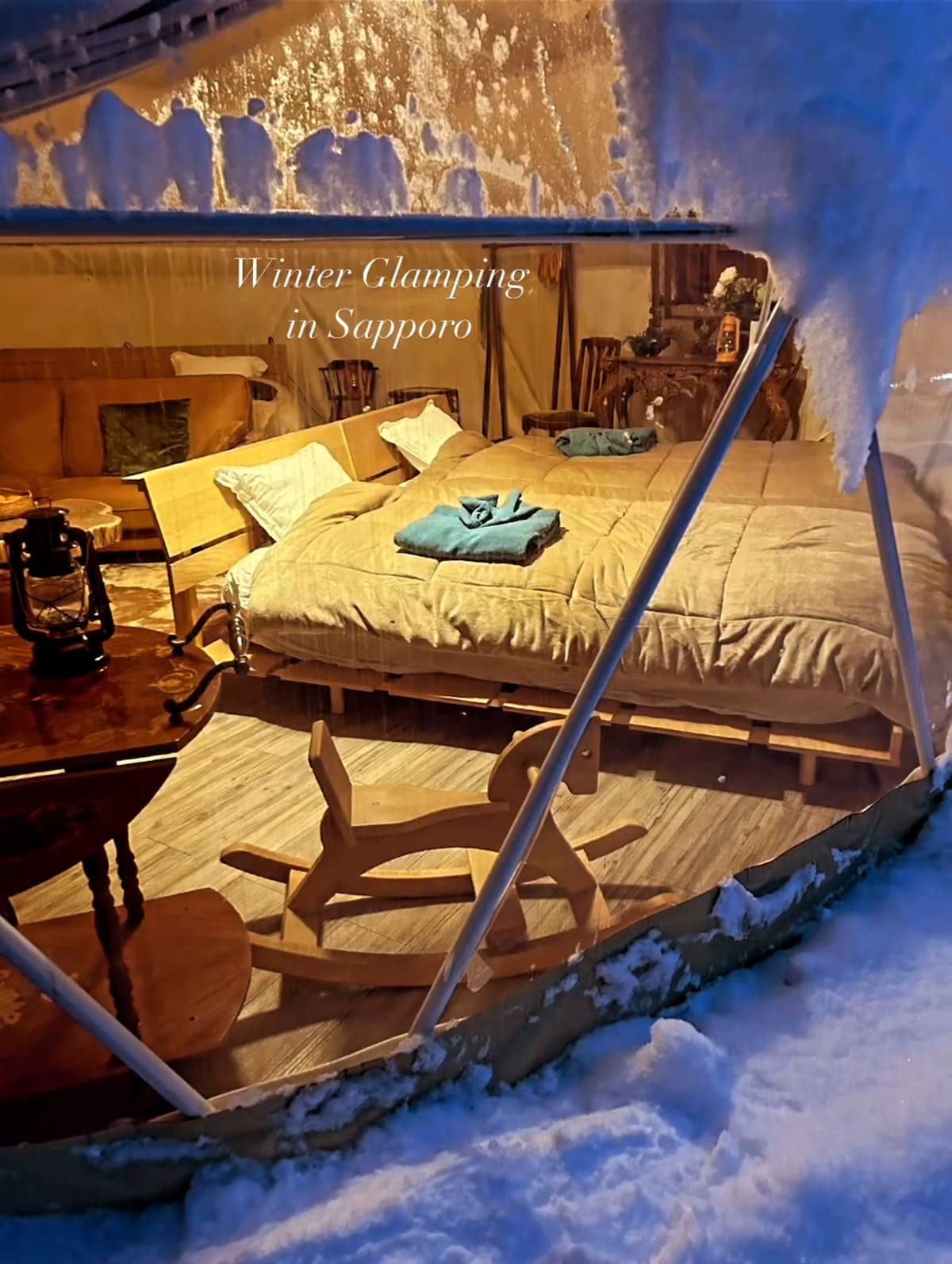 Private glamping plan with sauna Sapporo - Houses for Rent in