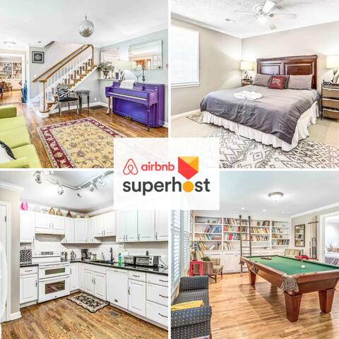 OPEN POOL & Hot Tub! 5.5 Baths, Near Downtown! gallery image 2