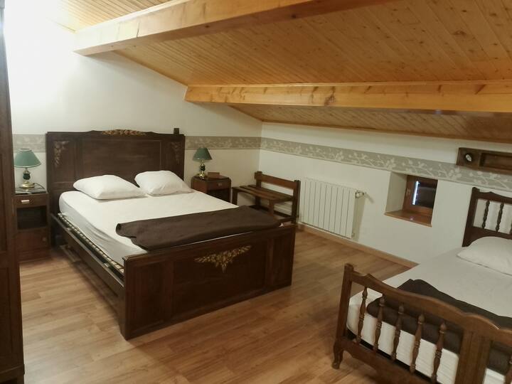 The two beds in the bedroom