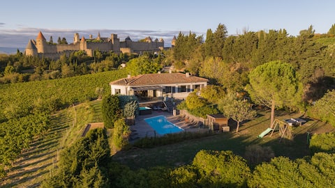 Carcassonne City: beautiful villa, hot tubs, pool