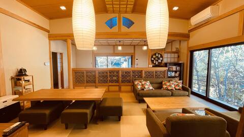 Family discount/Adult summer vacation/Relaxing BBQ/River play/Nagashi Somen noodles/Girls' trip/Tran