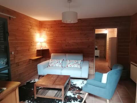 Annonce Airbnb populaire: Single-story apartment, chalet style à Campan