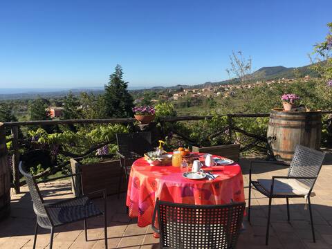 Alberto's Mt.Etna - view & winery