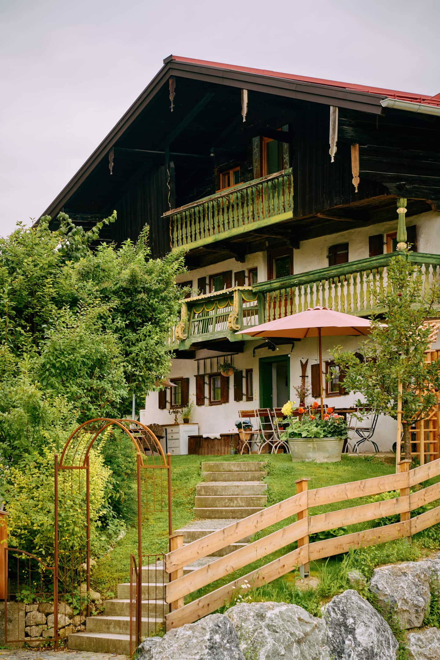 The 450 year old Bavarian farmhouse in Oberaudorf where the retreat takes place