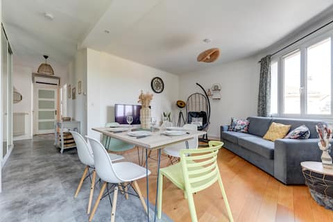 Top performing Airbnb: ⭐️ 60 m2 near Eurexpo, Groupama stadium, HFME ⭐️ in Bron