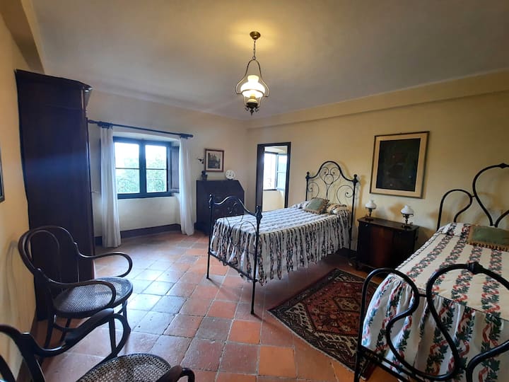 AC  first floor twin bedded room