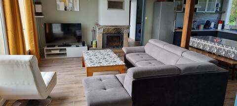 Clibec, 600 m from the beach, large house, 8 people