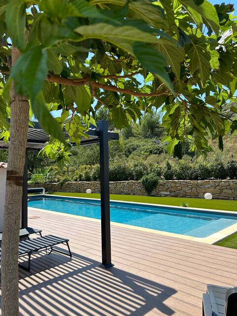 Beautiful house with large pool in the hill.