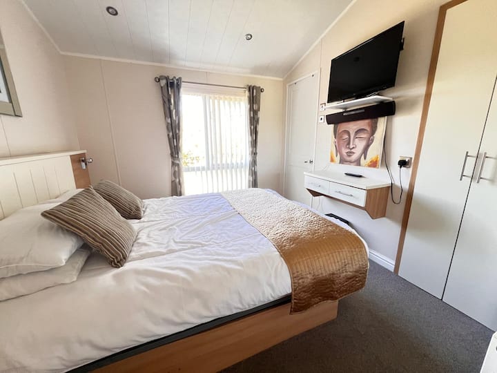 Wind down in the master bedroom, tv with soundbar. attached ensuite and walk-in wardrobe.