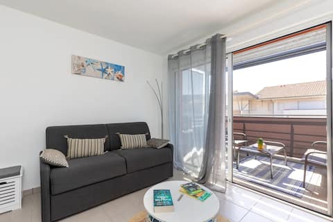 Annonce Airbnb populaire: Domaine des Pins in Moliets 4 people. Air-conditioned Wi-Fi à Moliets Et Maa