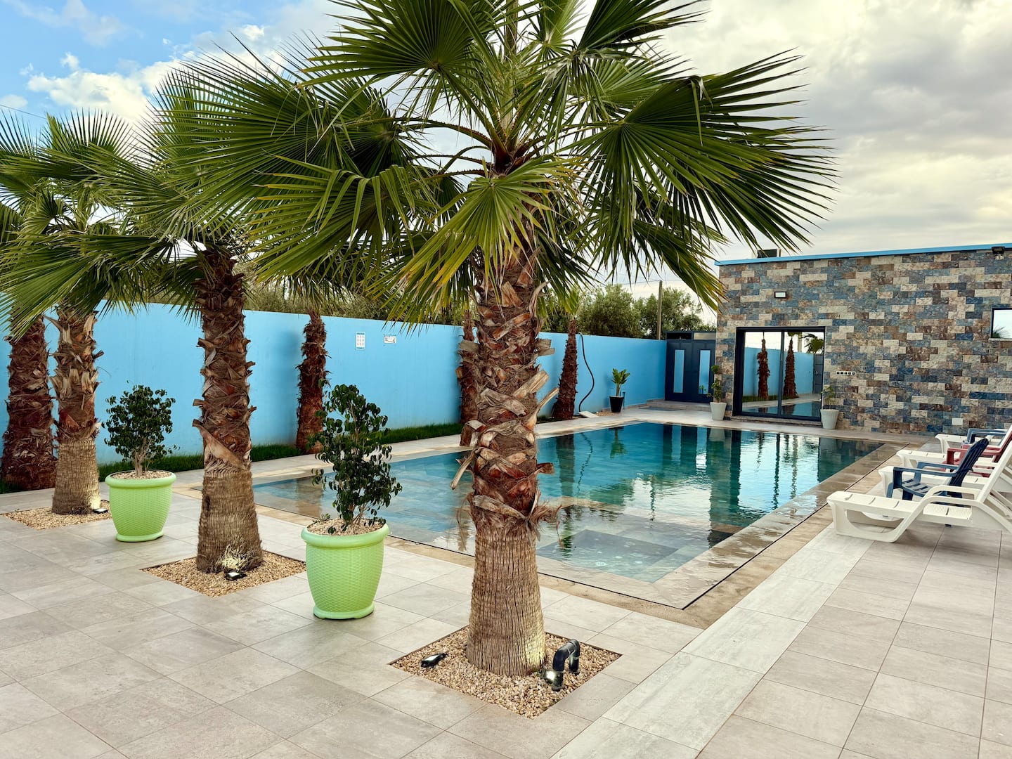 Vue extérieure de la Villa Berkane avec piscine XL, Berkane Maroc