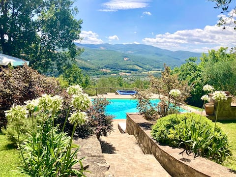Tiber Valley’s spectacular view -  jacuzzi & pool