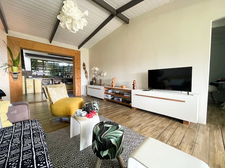 Villa Itihani Belle Maison 6 P, Piscine Et Vue - Tahití