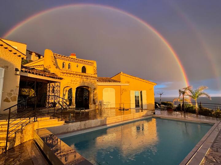 Agay Villa Avec Piscine - Vue Mer Et Estérel - Agay